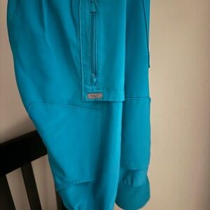 Teal jogger scrub bottoms